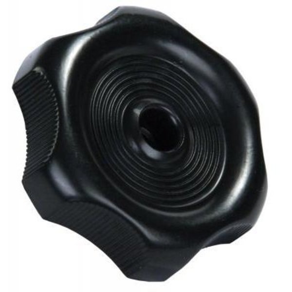 Jr Products WINDOW KNOB W/1/2IN SHAFT, BLACK 20365